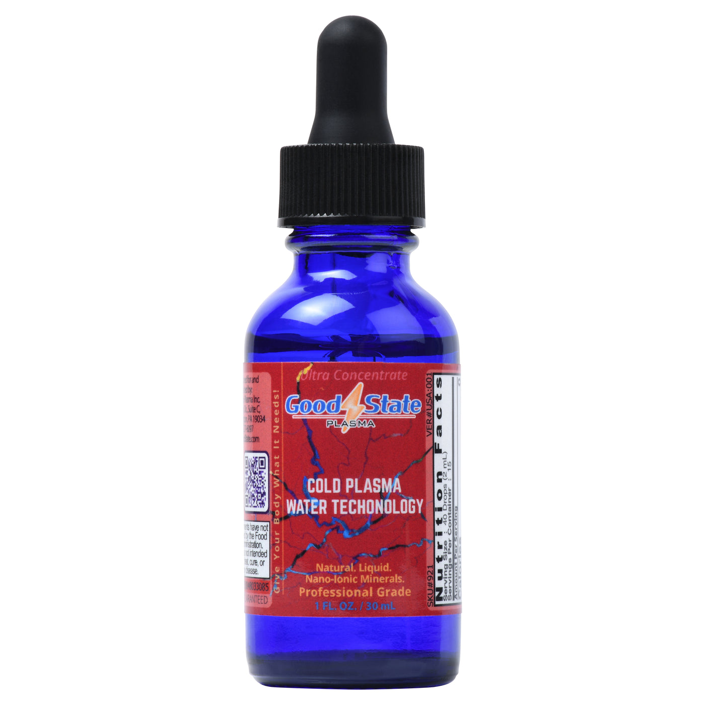 Cold Plasma Water Supplement Booster | Liquid Ionic Mineral Additive | Oxygen Booster | 2 mL per Serving