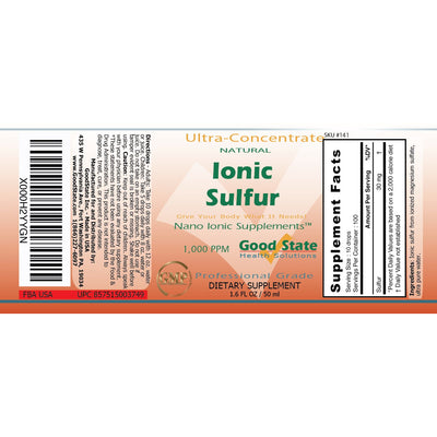Liquid Ultra Concentrate Nano Ionic Sulfur Mineral Supplement