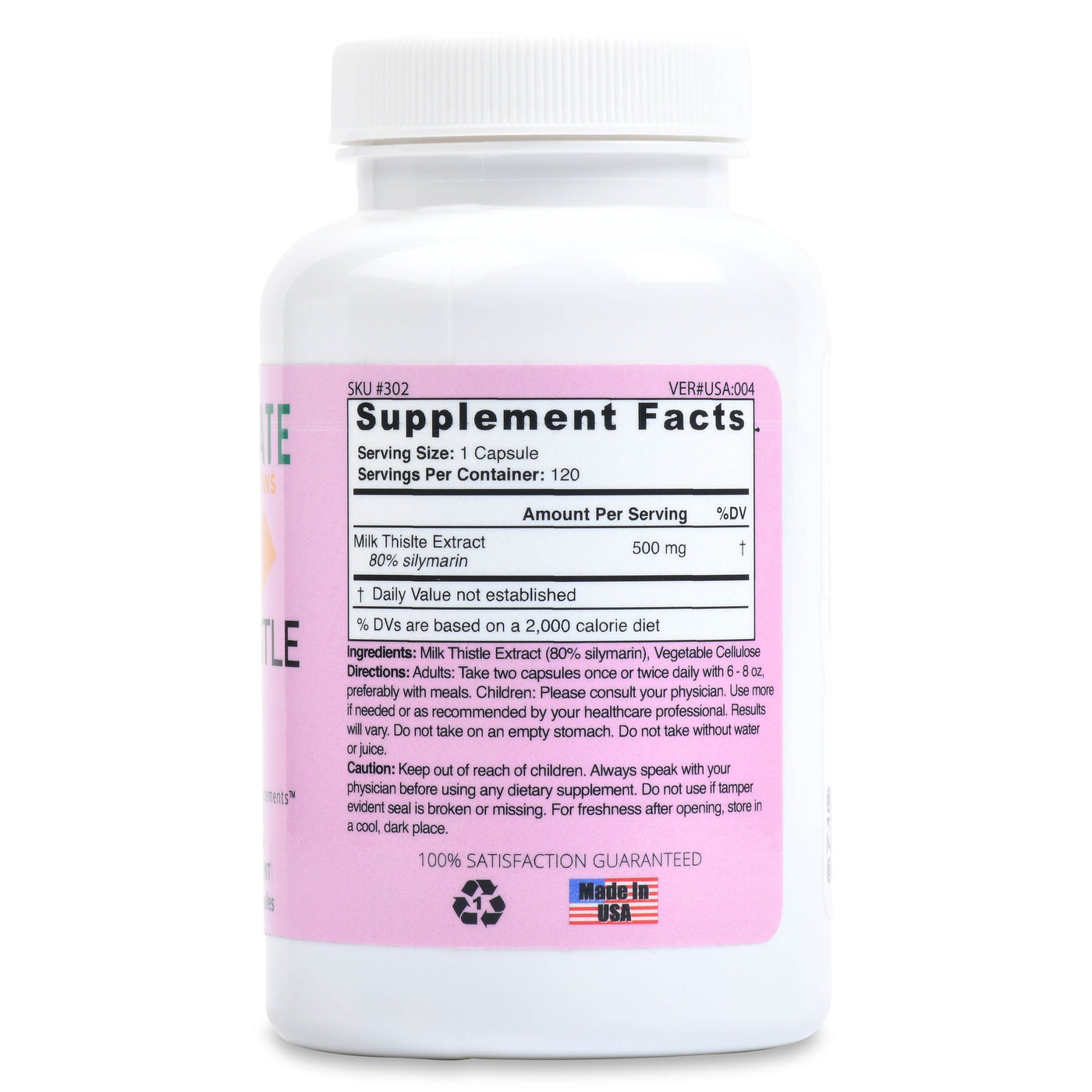 Milk Thistle Extract Supplement [80% silymarin]