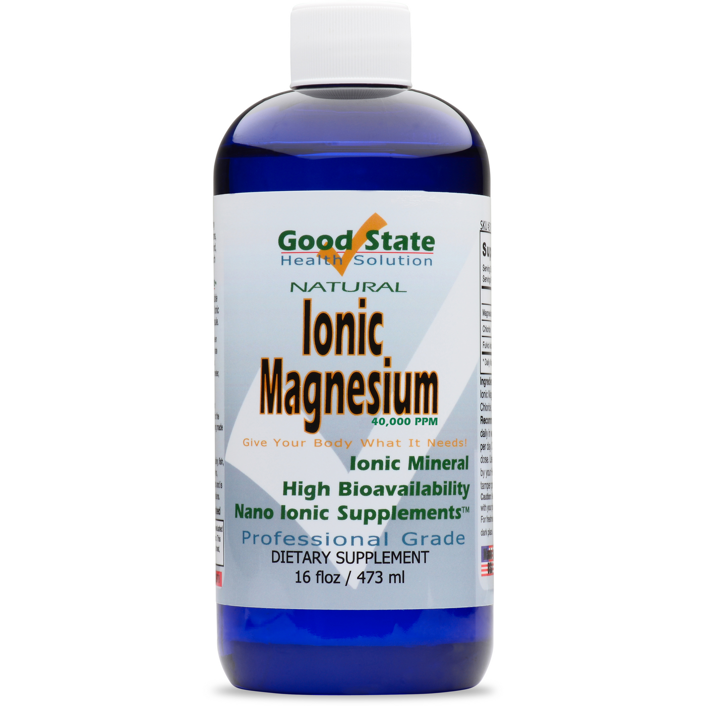 Professional Grade Liquid Ionic Magnesium Natural Mineral Supplement