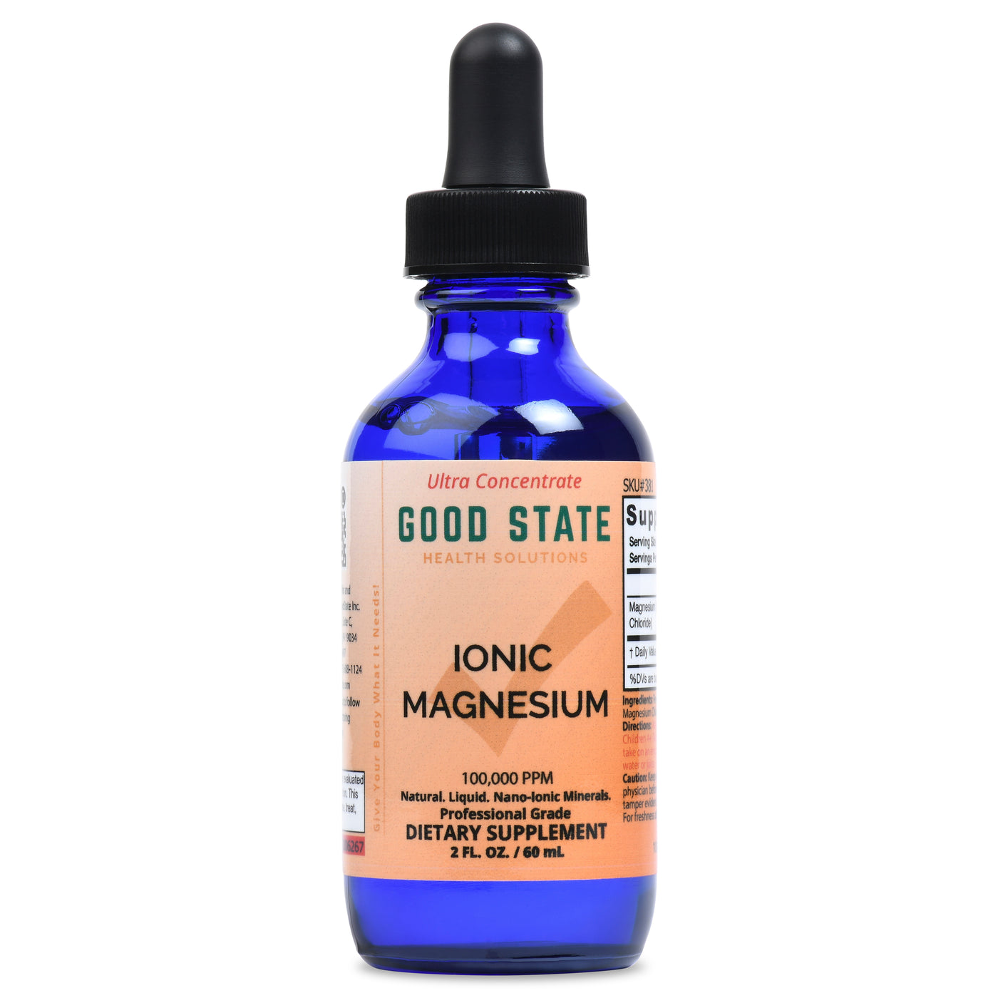 Ionic Magnesium Ultra Concentrate Mineral Supplement | Glass Bottle