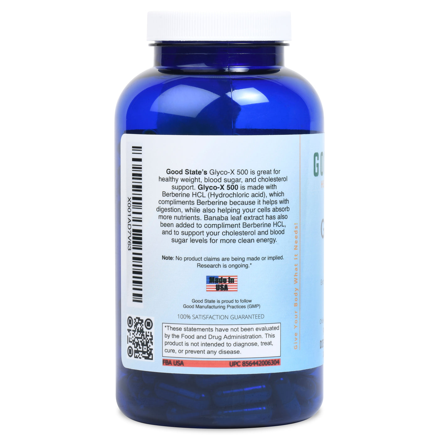 Glyco-X 500 with Berberine HCL Supplement