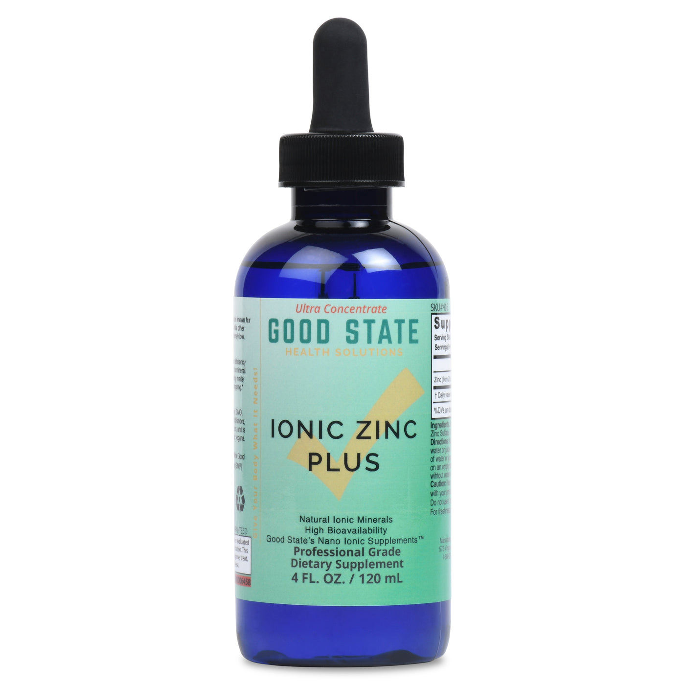 Good State - Liquid Ionic Zinc Plus Ultra Concentrate - 4 fl oz