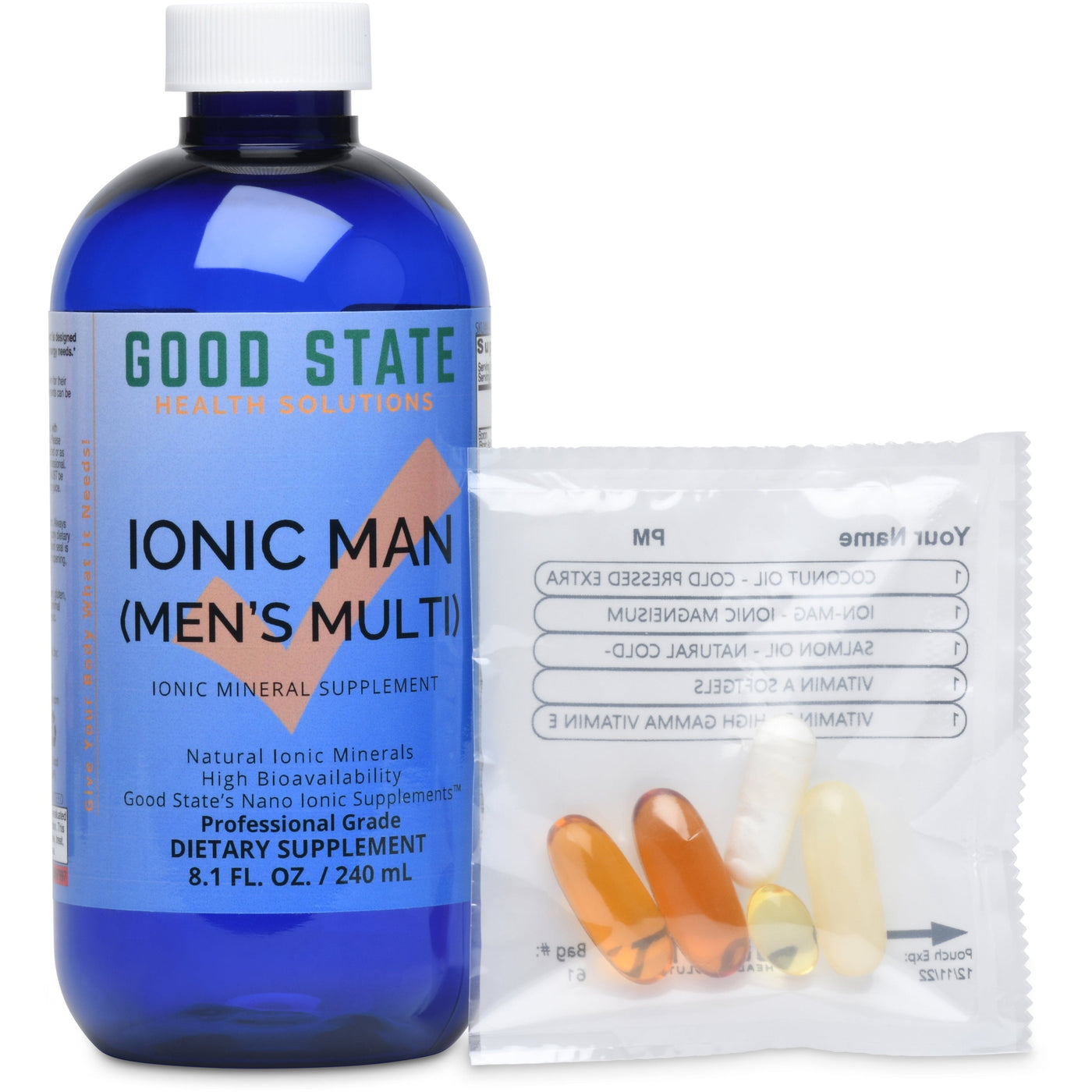 Ionic Man with Programs by Good State | Men's Liquid Ionic Multi-Mineral