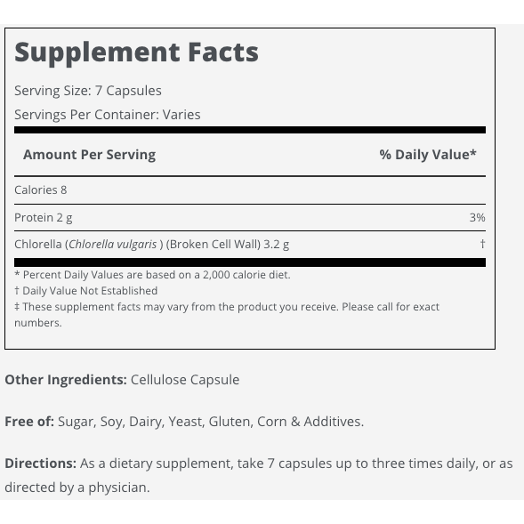 Chlorella (Broken Cell Wall) 450mg (30P)