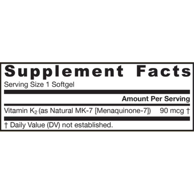 MK-7 (as Natural MK-7 [Menaquinone-7]) 90 mcg (30P)