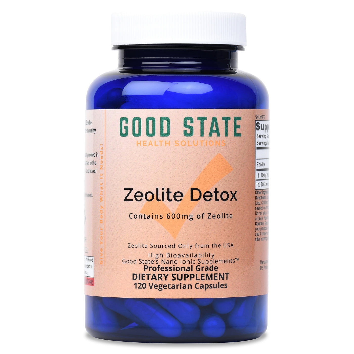 Zeolite Detox - 600 mg per Veggie Capsule